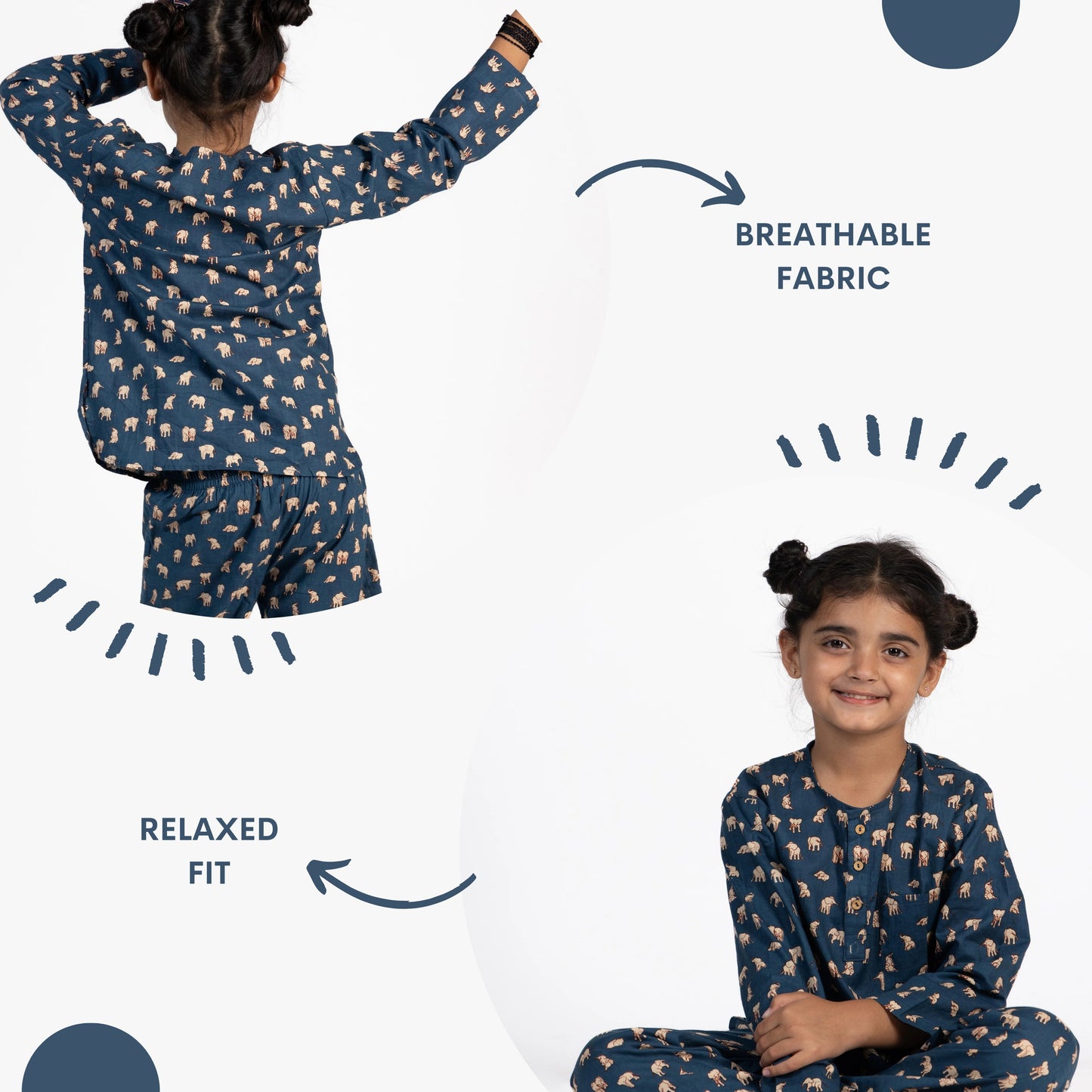 Trunky Nights Kids Unisex Nightsuit