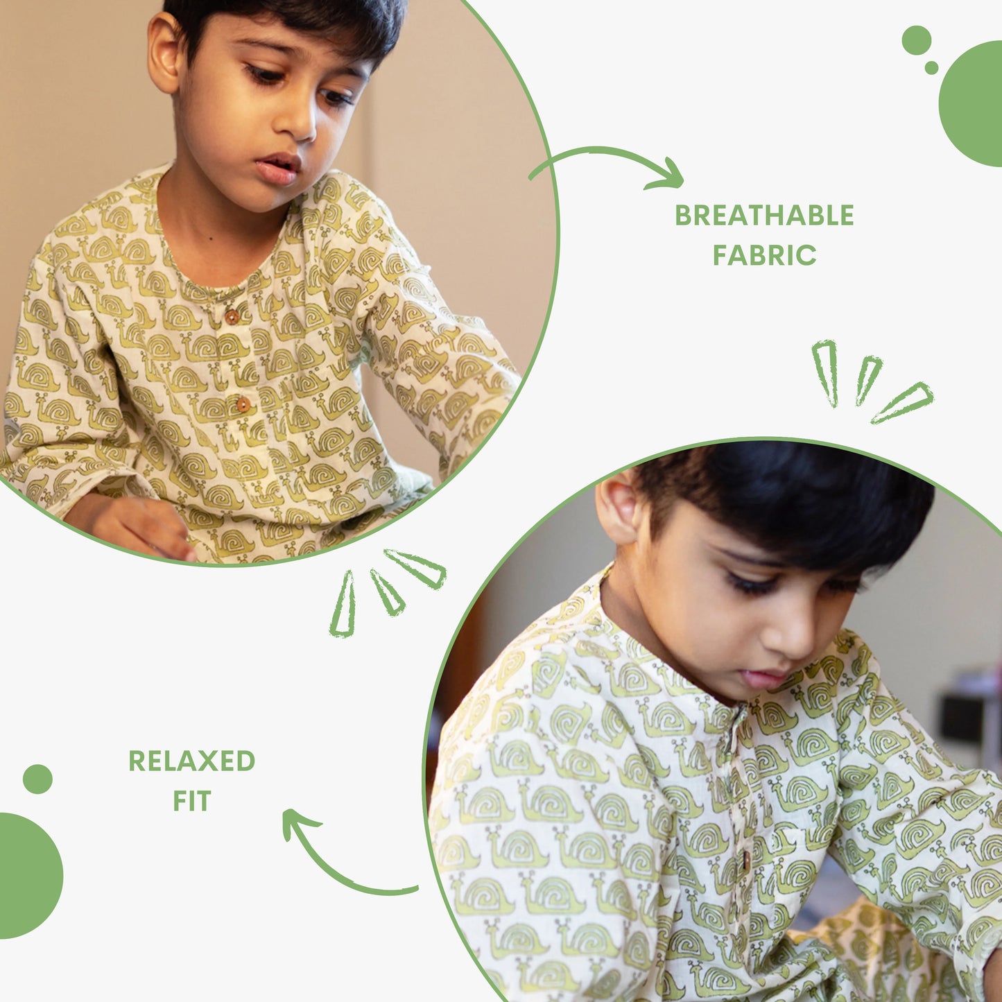 Sleepy Snail Kids Unisex Nightsuit