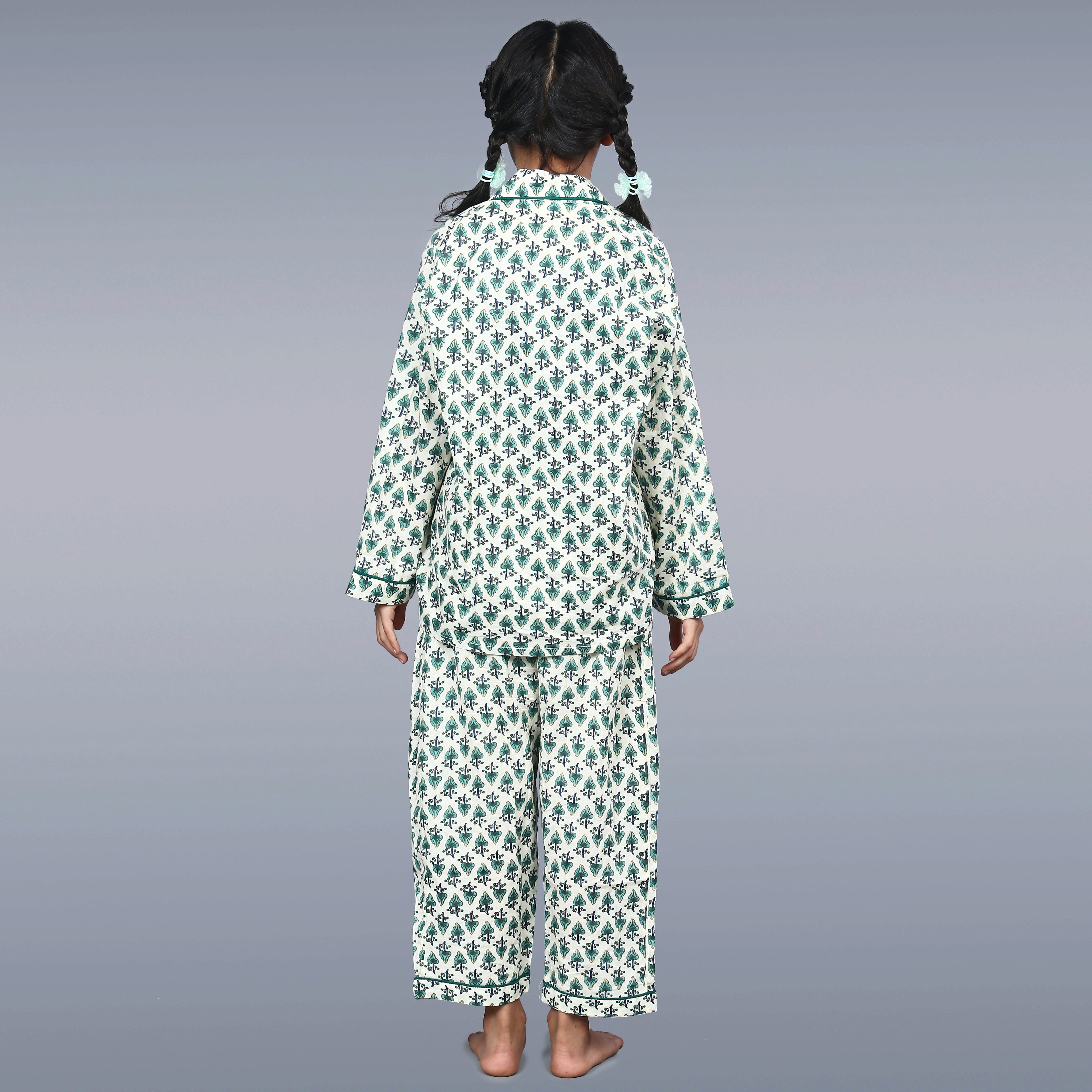 Leafy Greens Kids Unisex Night Suit Set