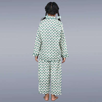 Leafy Greens Kids Unisex Night Suit Set