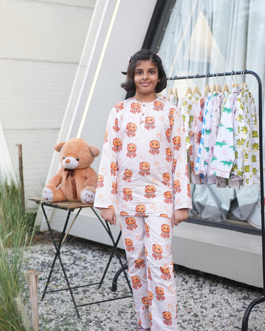 Jelly Hugs Kids Unisex Night Suit