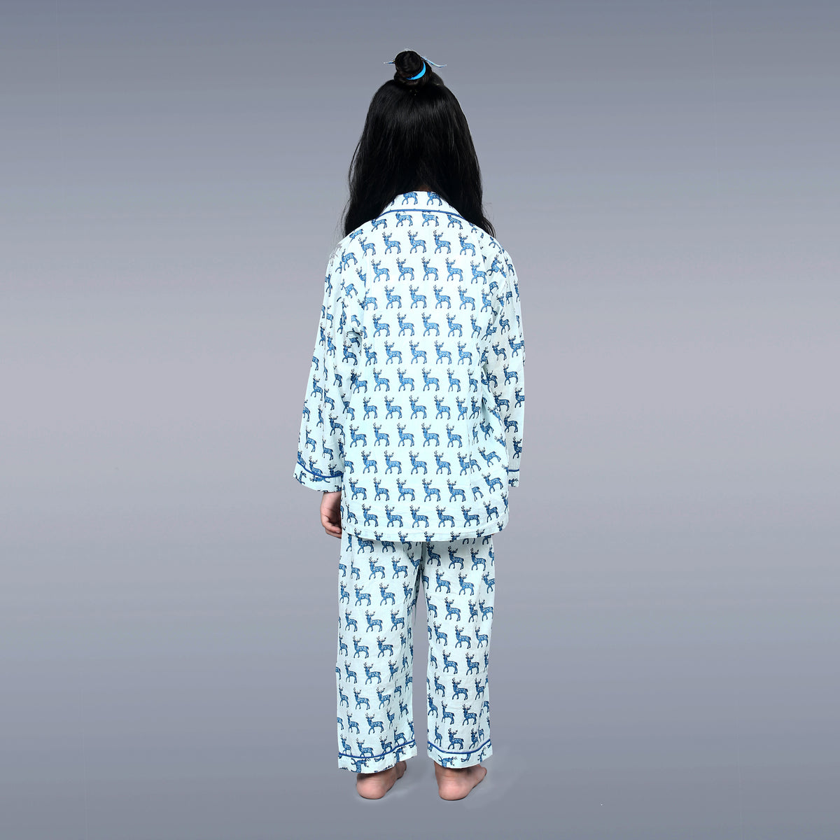 Blue Reindeer Kids Unisex Night Suit Set