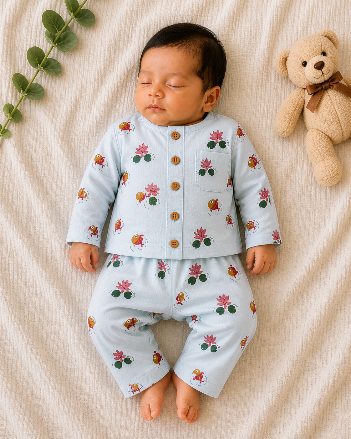 Aqua Bliss Kids Unisex Kids Night Suits