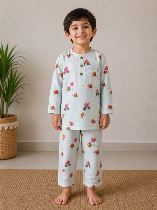 Aqua Bliss Kids Unisex Kids Night Suits