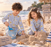 Little Crab Tales Kids Unisex Night Suit