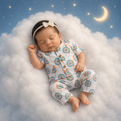 Royal Feather Kids Unisex Night Suit