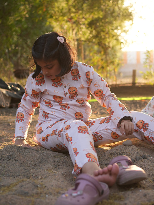 Jelly Hugs Kids Unisex Night Suit