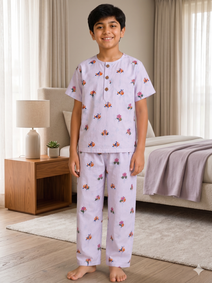 Lotus Aura Kids Unisex Night Suit