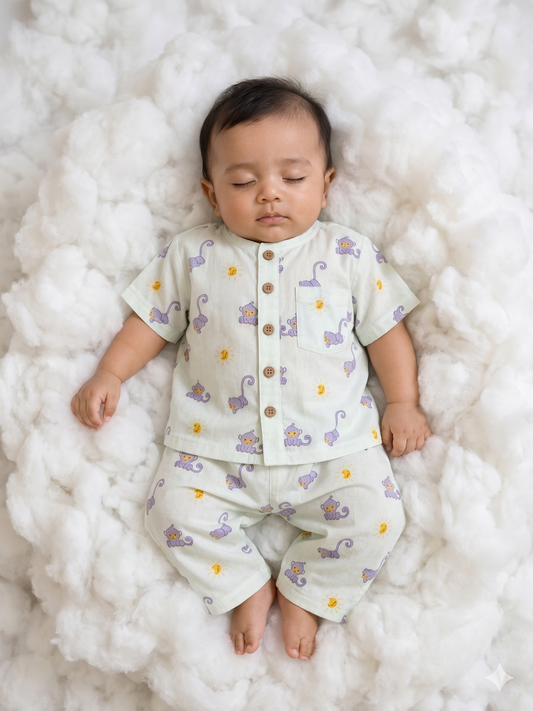 Mango Buddies Kids Unisex Night Suit