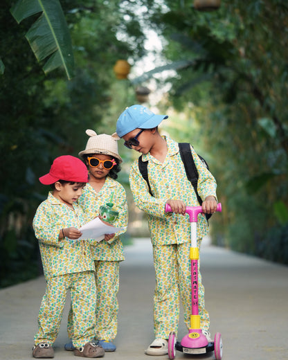 Fishy Wishy Kids Unisex Collar Night Suit