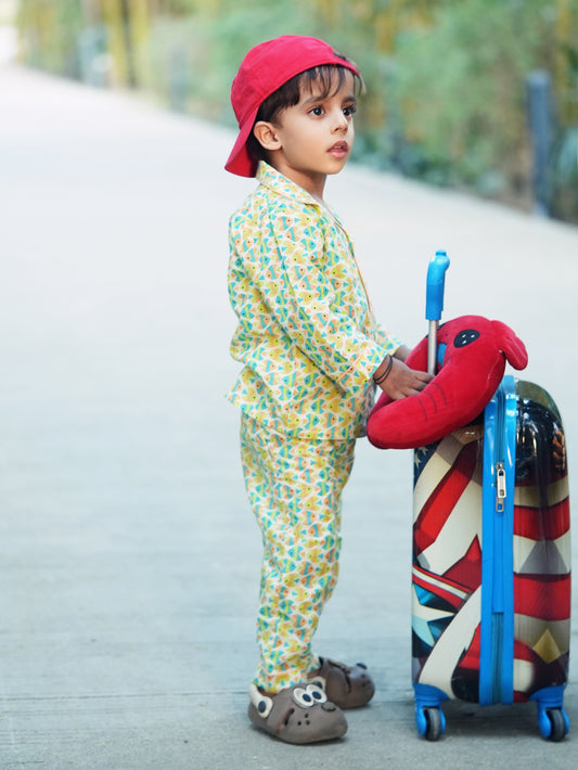 Fishy Wishy Kids Unisex Collar Night Suit