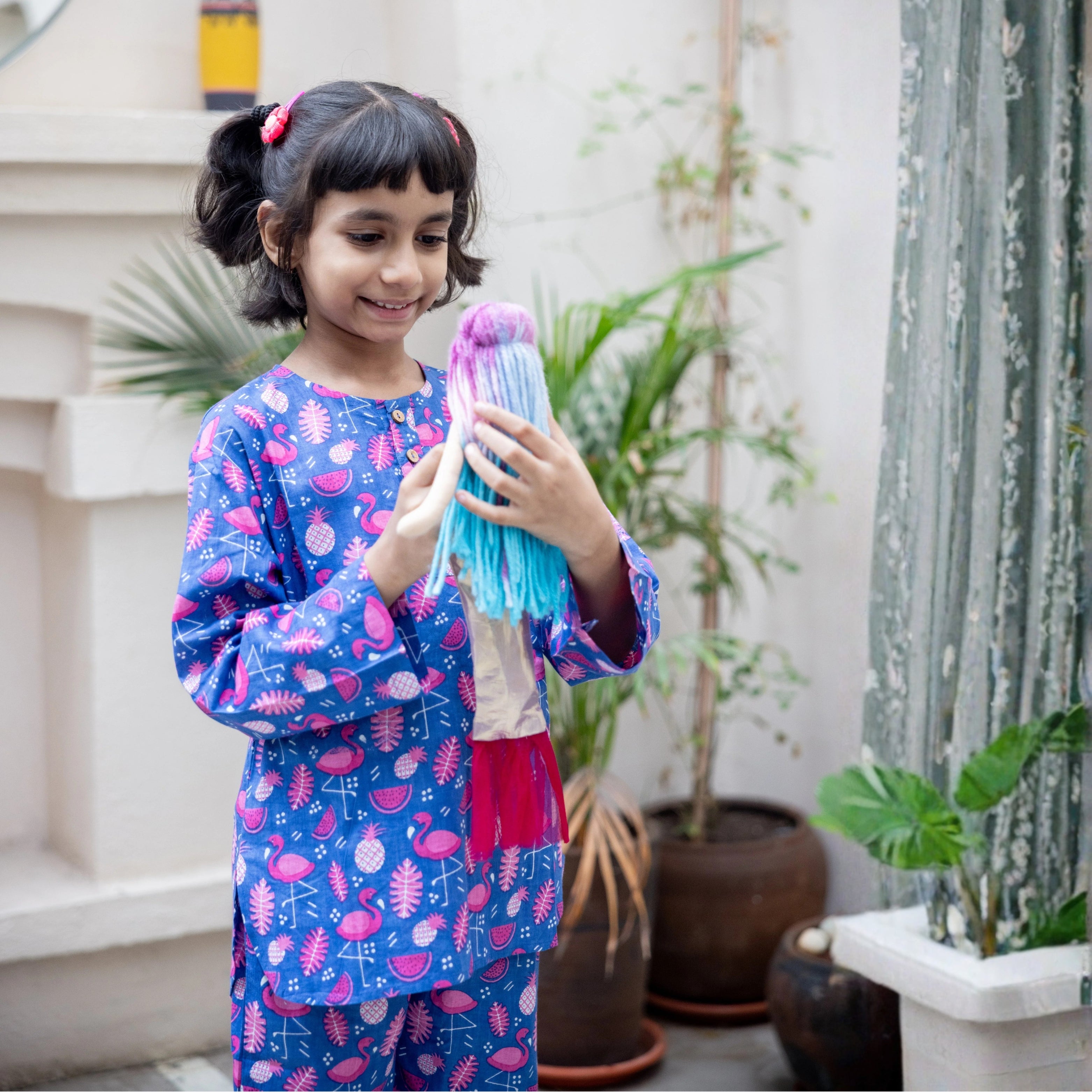 Flamingo Night Glow Nightsuit