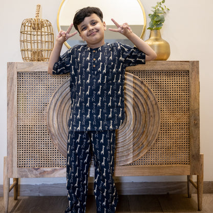 Giggly Giraffe Kids Unisex Nightsuit