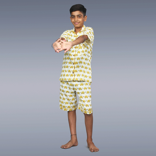 Turtle Tumbles Kids Unisex Night Suit Set