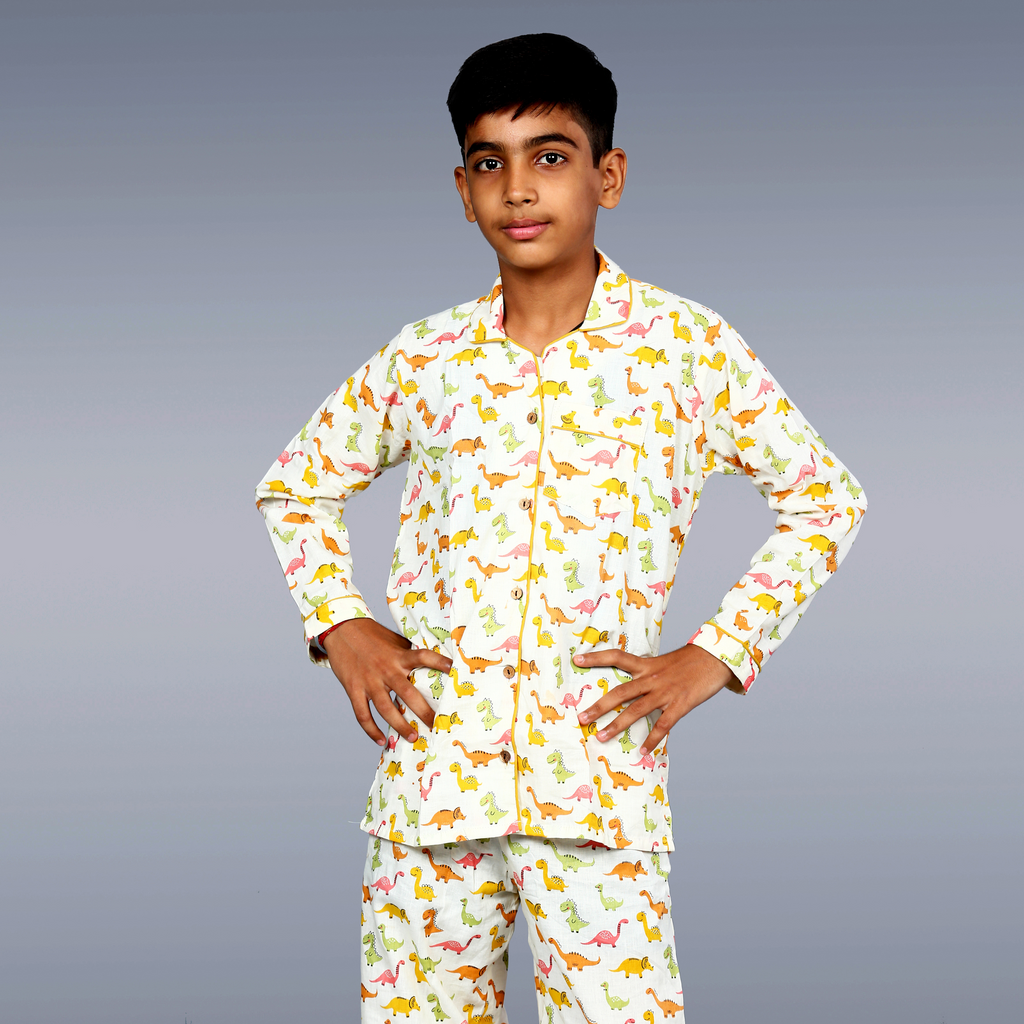 Dino Safari Kids Unisex Night Suit Set