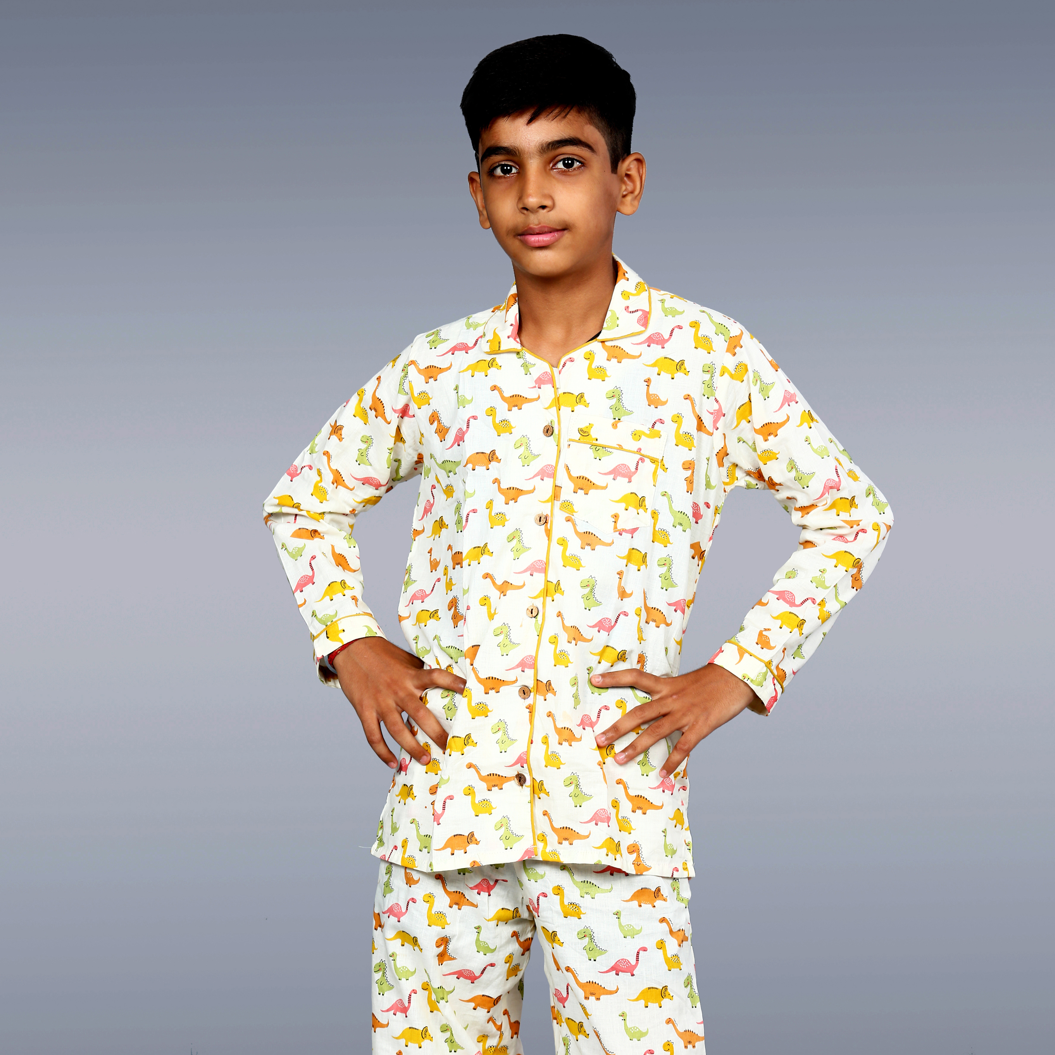 Dino Safari Kids Unisex Night Suit Set