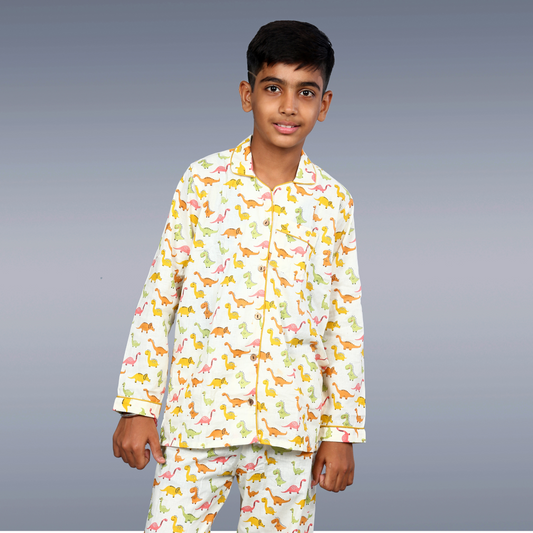 Dino Safari Kids Unisex Night Suit Set