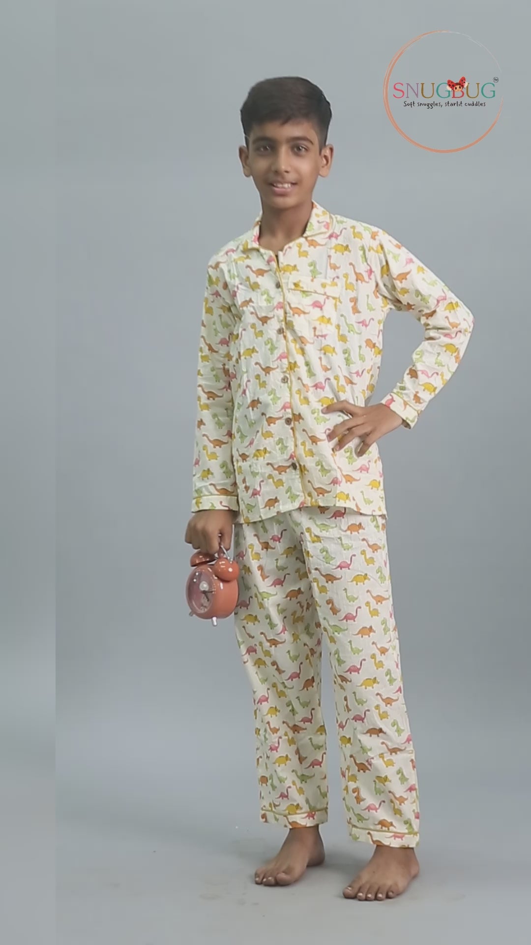 Dino Safari Kids Unisex Night Suit Set